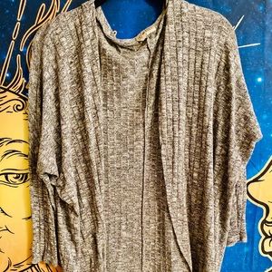 Gray cardigan